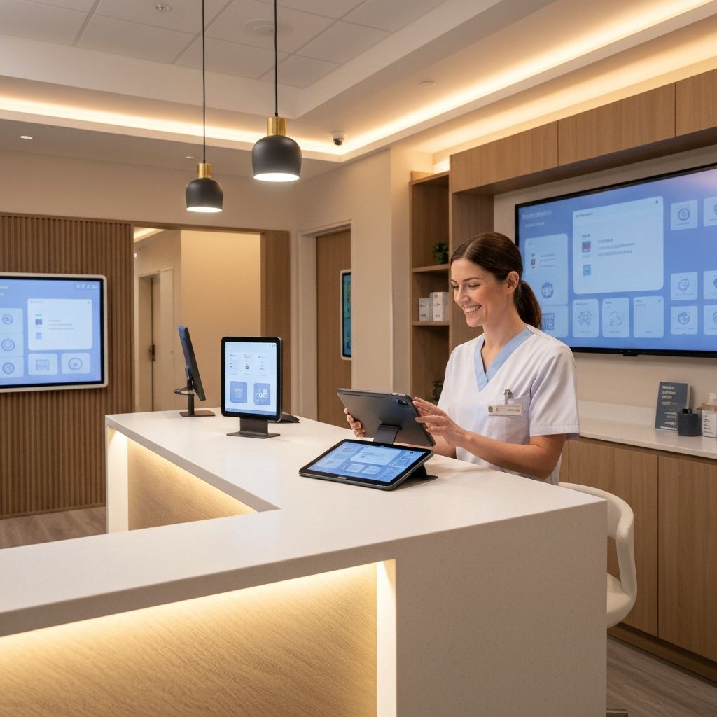 Modern clinic and care team